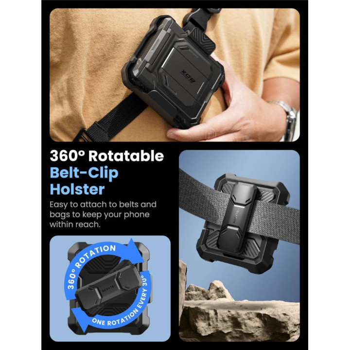 i-Blason Armorbox kotelo Samsung Galaxy Z Flip 7 - Musta