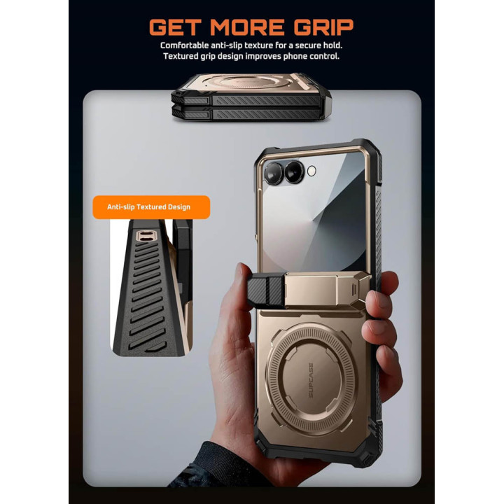 SUPCASE UB Grip skal Samsung Galaxy Z Flip 7 - Desert