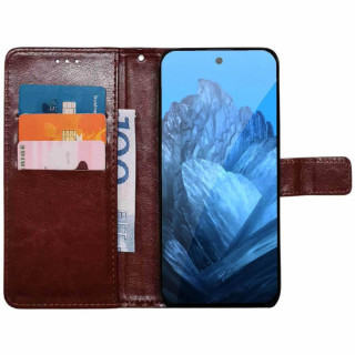 Lommebokdeksel 3-kort Google Pixel 10 - Brun