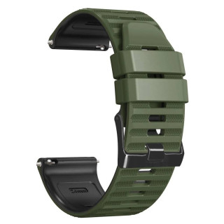 Twin klokkereim til Suunto 7 - Army black