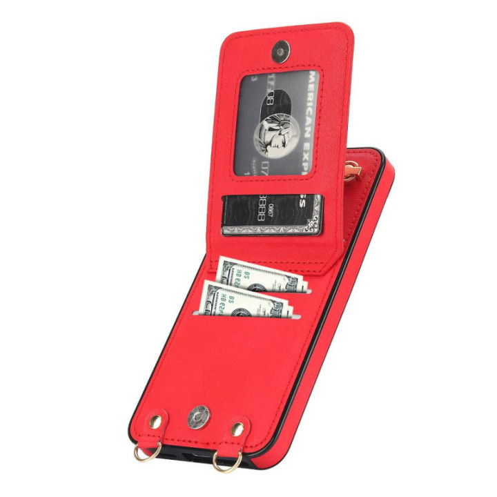 Zipper halskjede deksel Samsung Galaxy S25 - Rød