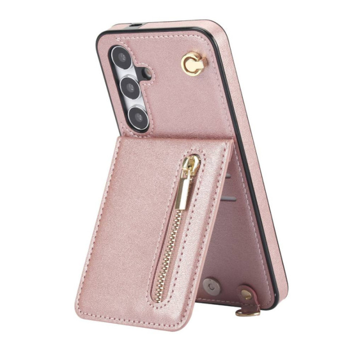 Zipper halskjede deksel Samsung Galaxy S25 - Rose