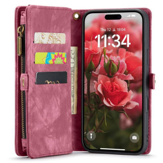 CaseMe Handyhülle 008 8-Karten Apple iPhone 17 Pro - Rot