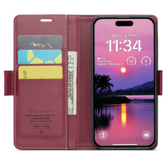 CaseMe puhelimenkotelo 023 Apple iPhone 17 Pro - Viininpunainen