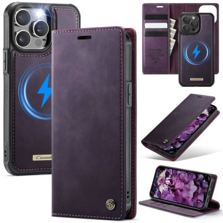 CaseMe suojakotelo C49 2in1 Apple iPhone 15 Pro – Purple pulse