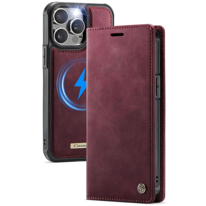 CaseMe mobilcover C49 2i1 Apple iPhone 15 Pro – Crimson red