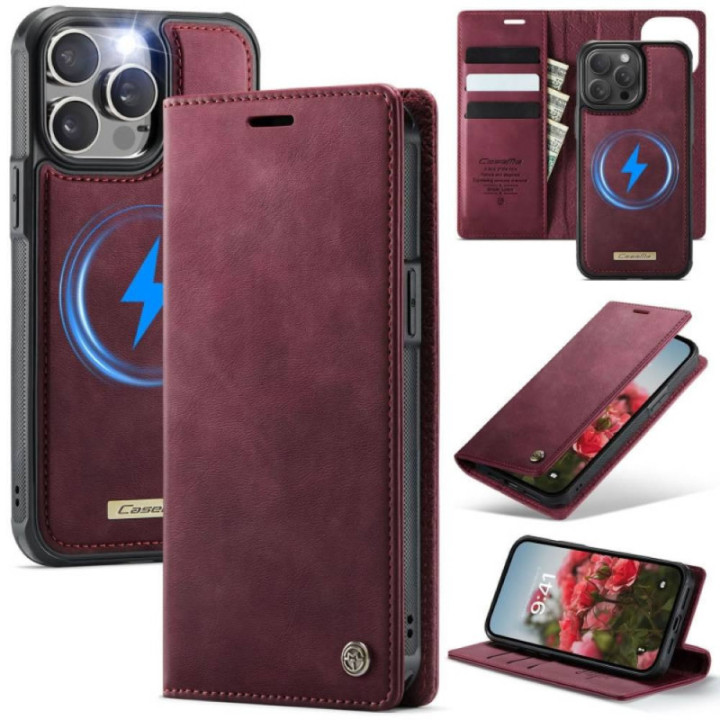 CaseMe suojakotelo C49 2in1 Apple iPhone 15 Pro – Crimson red