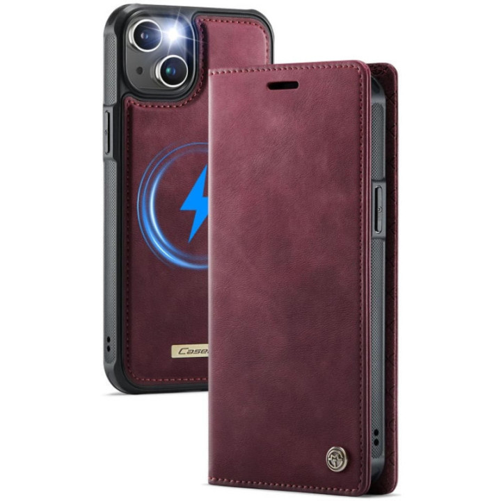 CaseMe Wallet Case C49 2in1 Apple iPhone 14 – Crimson red