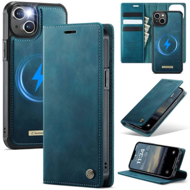 CaseMe mobildeksel C49 2i1 Apple iPhone 15 Plus – Petrol