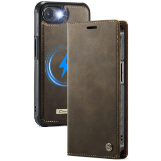 CaseMe Wallet Case C49 2in1 Apple iPhone 16e – Coffee