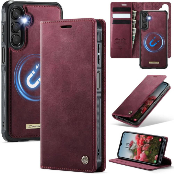 CaseMe mobildeksel C49 2i1 Samsung Galaxy A17 5G – Crimson red
