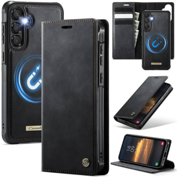 CaseMe mobilcover C49 2i1 Samsung Galaxy A35 – Onyx black