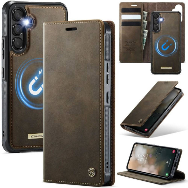 CaseMe Wallet Case C49 2in1 Samsung Galaxy A54 5G – Coffee