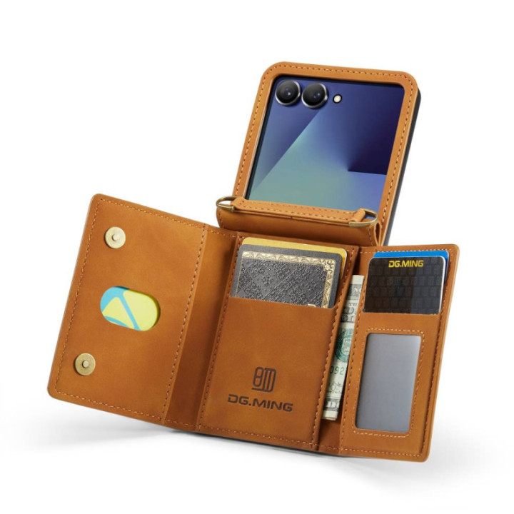 DG-Ming M2 cover Samsung Galaxy Z Flip 7 - Brun