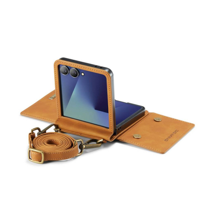 DG-Ming M2 cover Samsung Galaxy Z Flip 7 - Brun