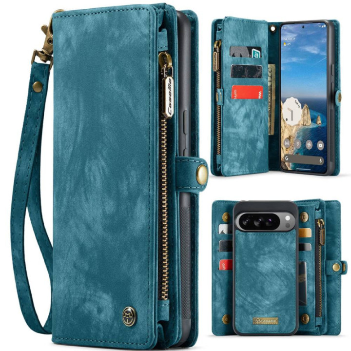 CaseMe Handyhülle 008 8-Karten Google Pixel 10 Pro - Blau