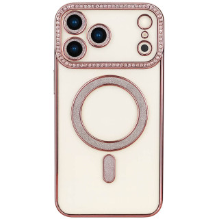Diamond bling MagSafe deksel Apple iPhone 17 Pro Max - Pink
