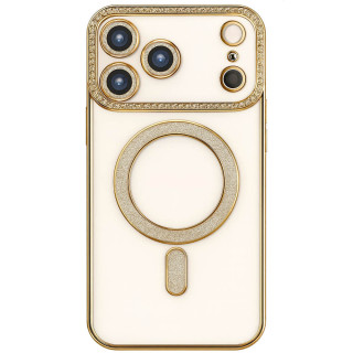 Diamond bling MagSafe kuori Apple iPhone 17 Pro - Gold