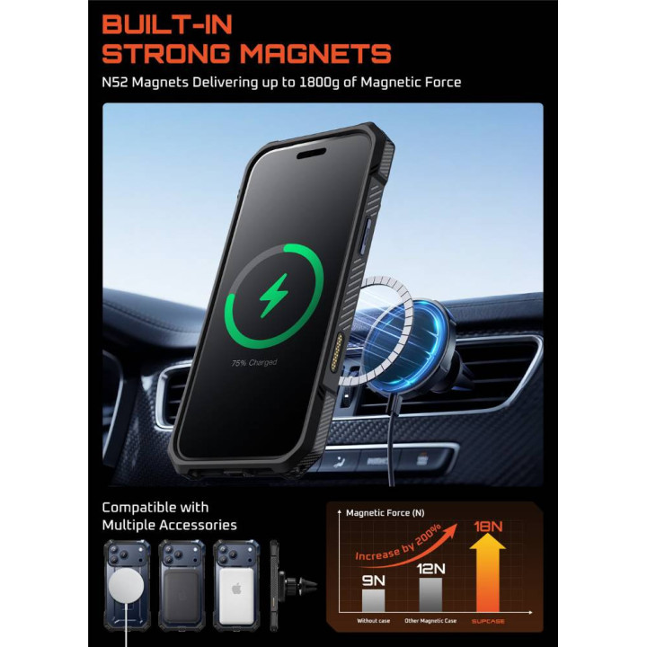 SUPCASE UB Grip skal Apple iPhone 17 Pro - Azure