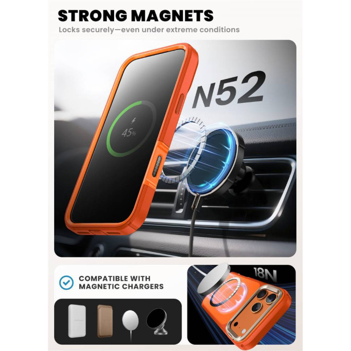 i-Blason Ares Flip suojakuori Apple iPhone 17 Pro - Coral