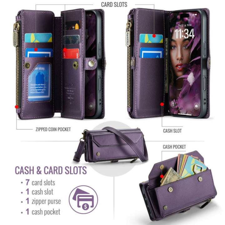 CaseMe mobilcover C36 Apple iPhone 17 Pro - Lilla