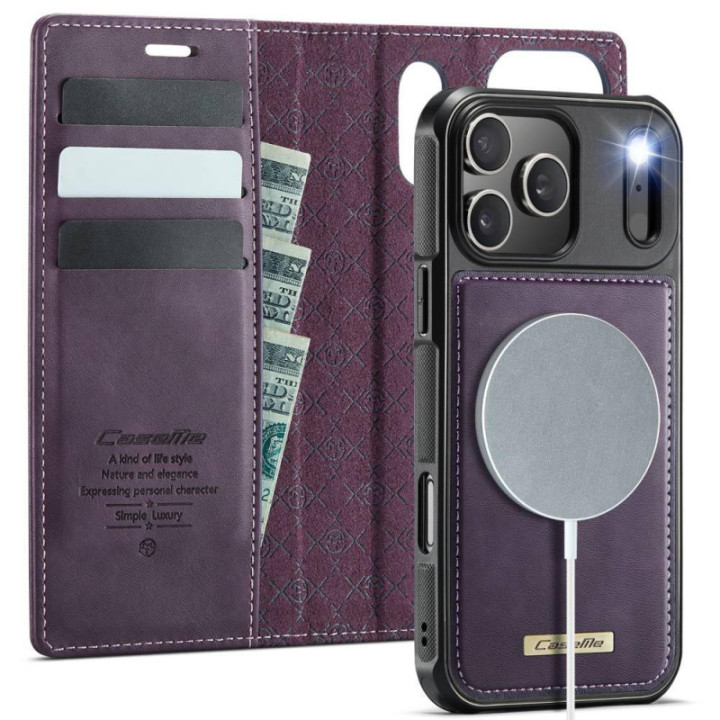 CaseMe mobilfodral C49 2i1 Apple iPhone 17 Pro - Purple pulse
