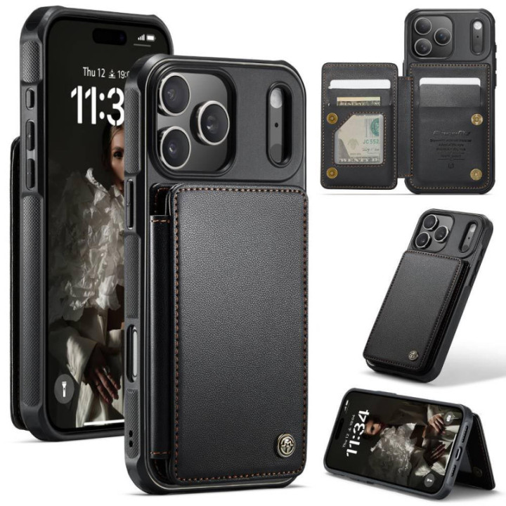CaseMe mobildeksel C22 Apple iPhone 17 Pro Max - Svart