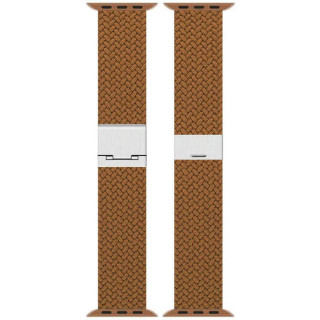 Geflochtenes Elastisches Uhrarmband Apple Watch SE 3 (44mm) - Braun