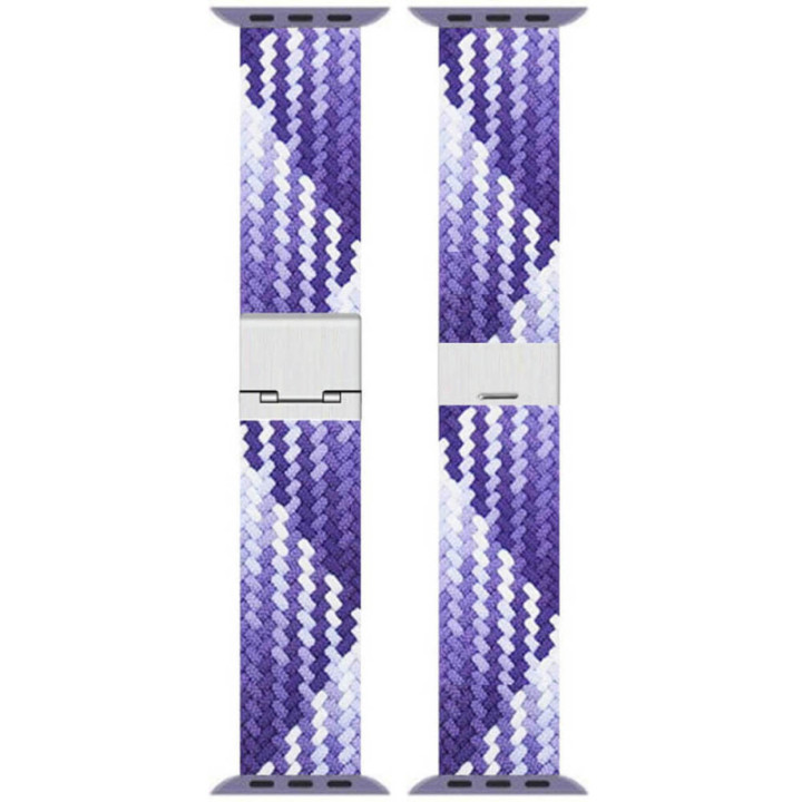 Geflochtenes Elastisches Uhrarmband Apple Watch SE 3 (44mm) - Gradient purple