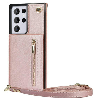Zipper necklace case Samsung Galaxy S26 Ultra - Rose