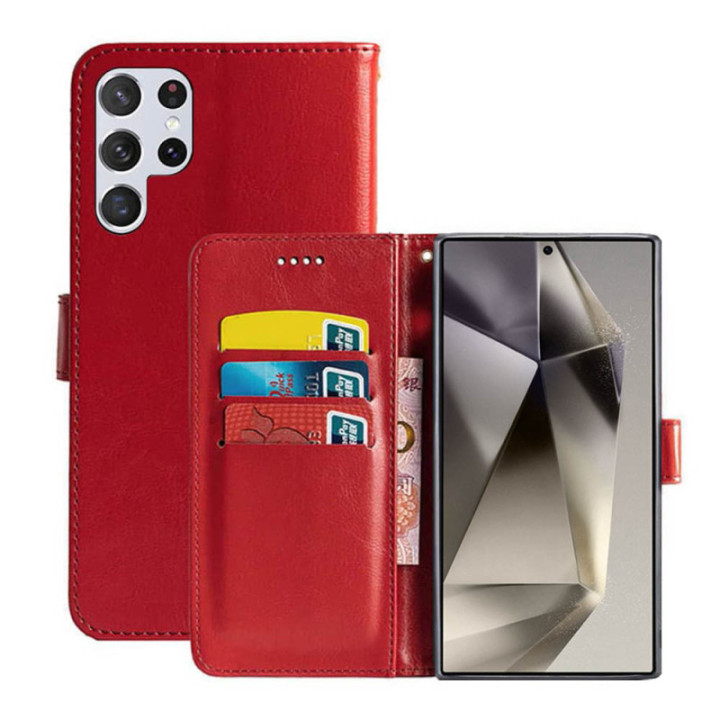 Handyhülle 3-Karten Samsung Galaxy S26 Ultra - Rot