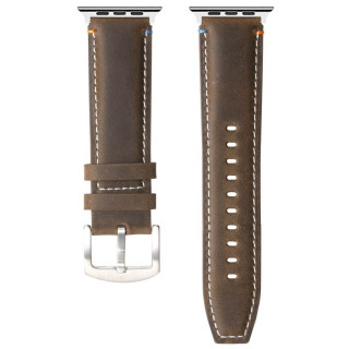 Lær klokkereim Apple Watch Ultra 2 (49mm) - Sagebrush