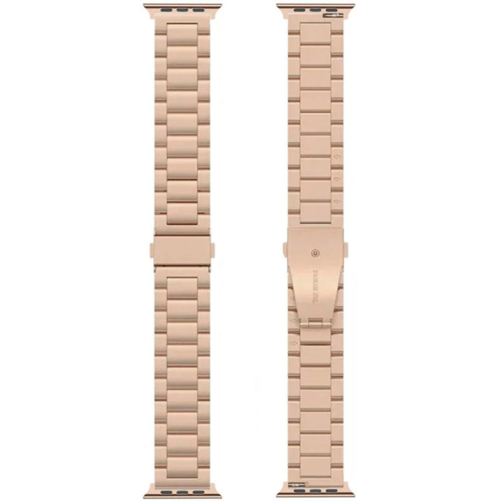 Klokkereim rustfritt stål Apple Watch 6 (44mm) - Rosè