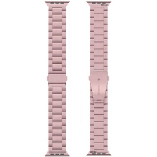 Urrem i rustfrit stål Apple Watch 8 (45mm) - Rosa