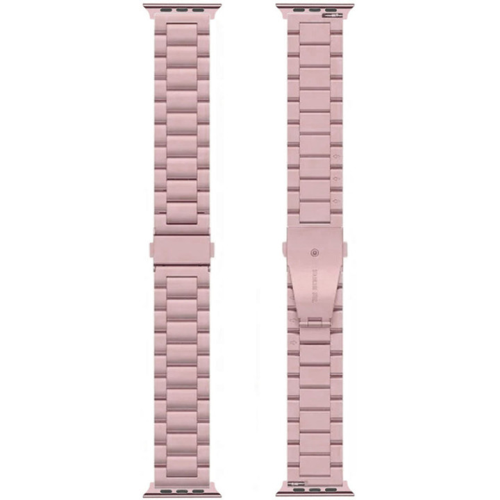 Urrem i rustfrit stål Apple Watch SE 2022 (40mm) - Rosa