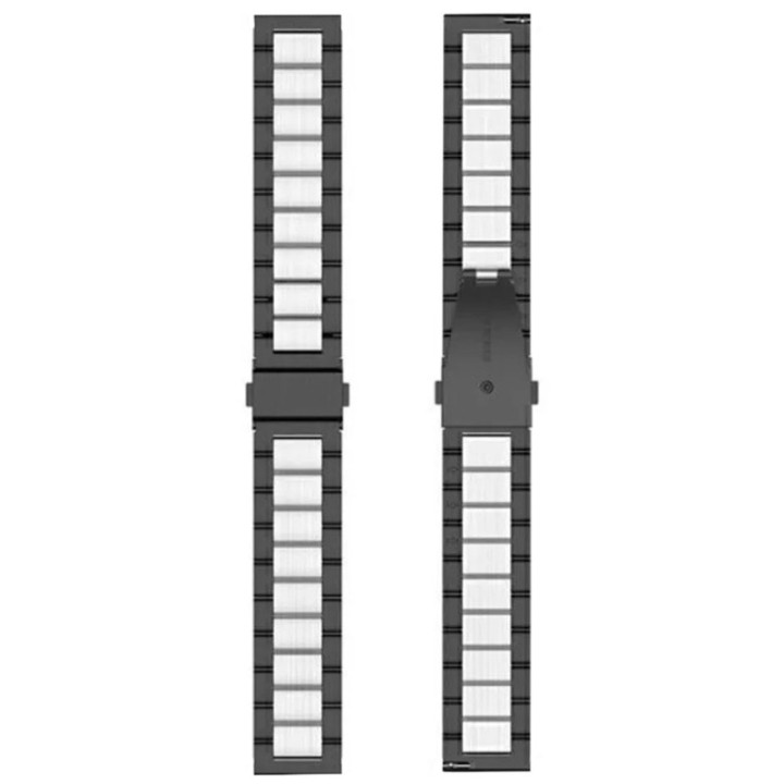 Klockarmband rostfritt stål Garmin VivoActive 4 - Svart/silver