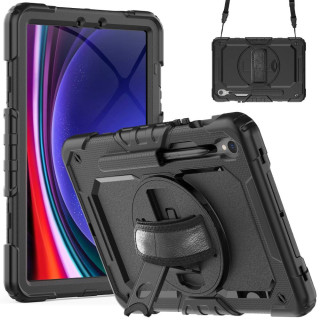 Hybridikuori olkahihnalla Samsung Galaxy Tab S11 - Musta