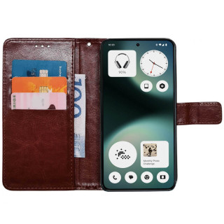 Handyhülle 3-Karten Nothing Phone 3a Lite - Braun
