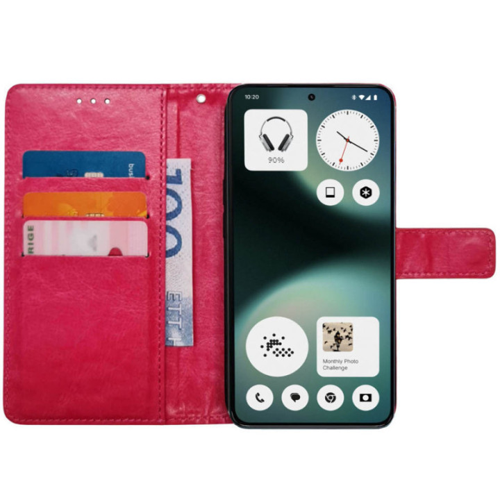 Wallet cover 3-kort Nothing Phone 3a Lite - Lyserød