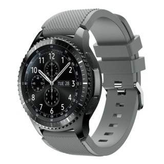 Silikon Sport Armband Samsung Gear S3 Frontier - S3 Classic (Grå)