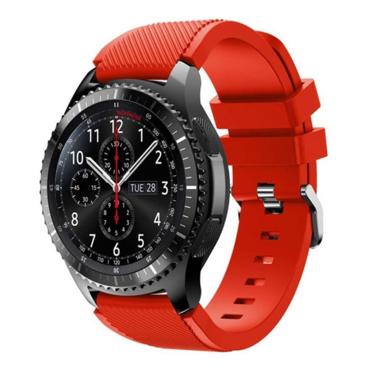 Silikon Sport Armbånd Samsung Gear S3 Frontier - S3 Classic (Red)