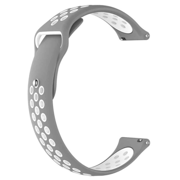 EBN Sport Armband Samsung Gear S3 grå/vit CaseOnline silikon 