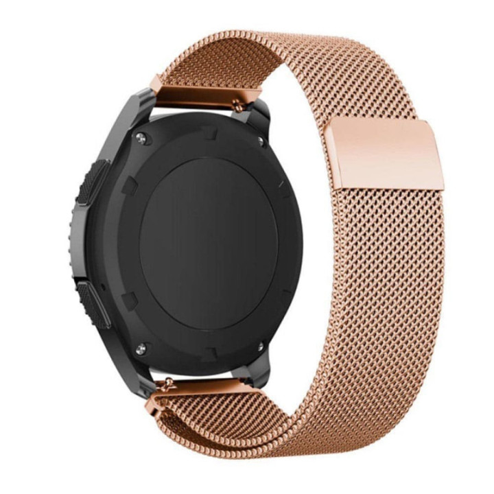 Rosè färgat armband Milanese magnetic Samsung Gear S3 Frontier - S3 Classic