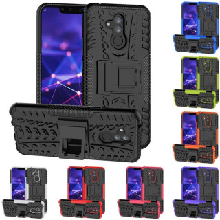 Iskunkestävä kuori telineellä Huawei Mate 20 Lite kannettava kansi