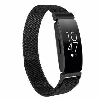 Milanese magnetiske armbånd FITBIT Inspire / Inspire HR - Svart