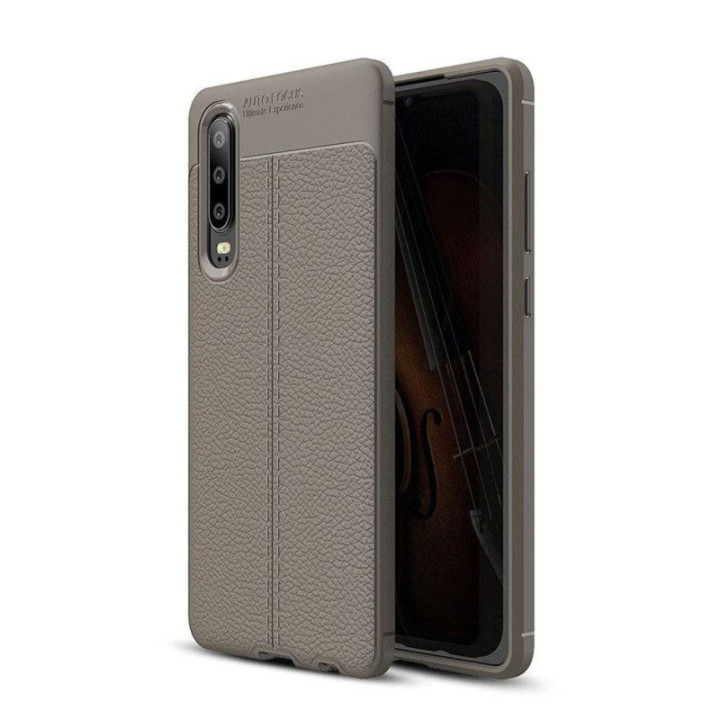 Läder mönstrat TPU skal Huawei P30 (ELE-L29)