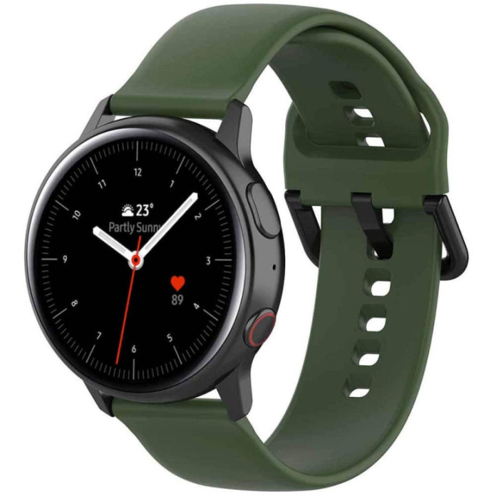 Køb blødt silikone urrem Samsung Galaxy Watch Active 2 (44mm) - Grøn