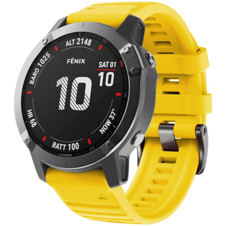 Køb Yellow - Sport Urrem til Garmin Fenix 6X | CaseOnline.dk