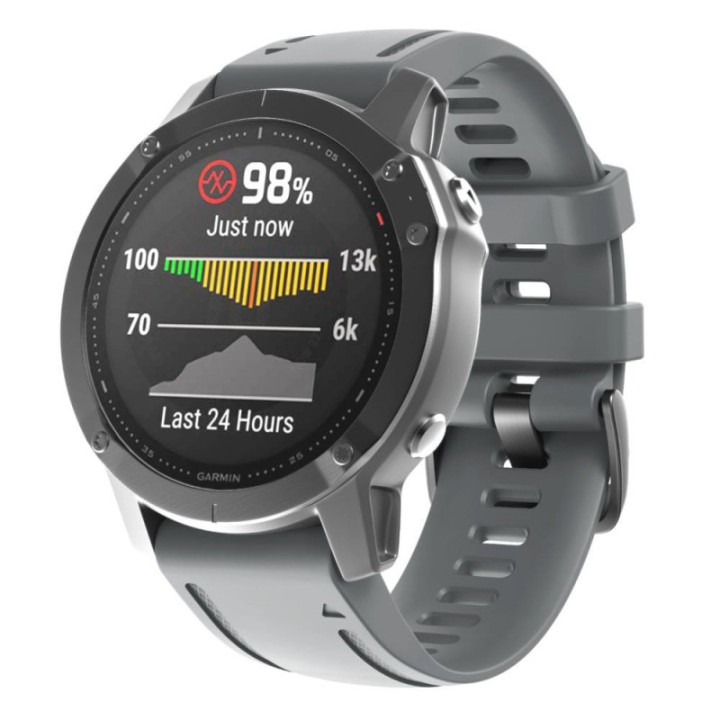 Køb grå - Sport urrem til Garmin Fenix 6S | CaseOnline.dk