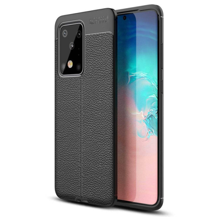 Köp Läder mönstrat TPU skal Samsung Galaxy S20 Ultra